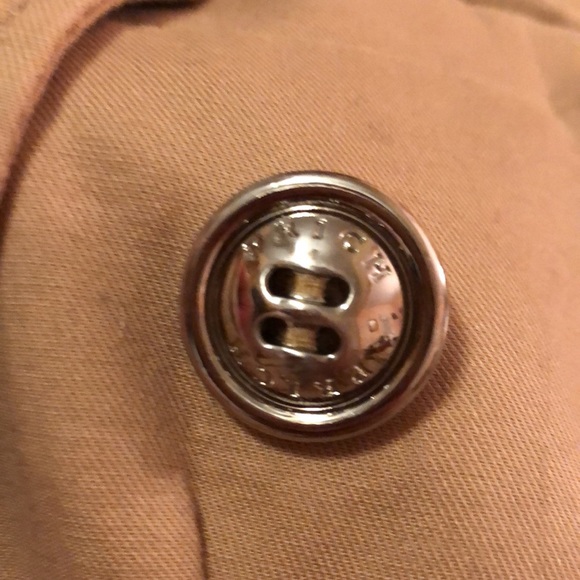 PRICH ladies cotton blazer silver buttons partially lined tan single button - Picture 7 of 7